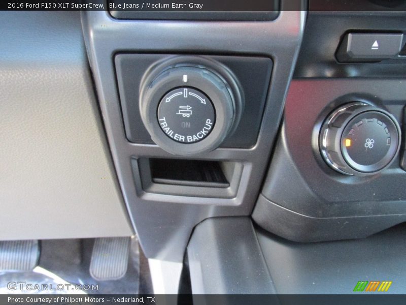 Blue Jeans / Medium Earth Gray 2016 Ford F150 XLT SuperCrew