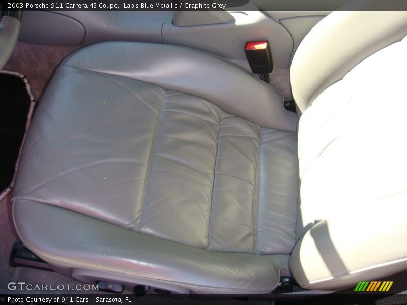 Lapis Blue Metallic / Graphite Grey 2003 Porsche 911 Carrera 4S Coupe