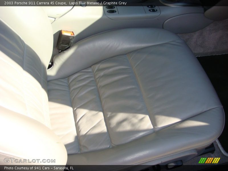 Lapis Blue Metallic / Graphite Grey 2003 Porsche 911 Carrera 4S Coupe