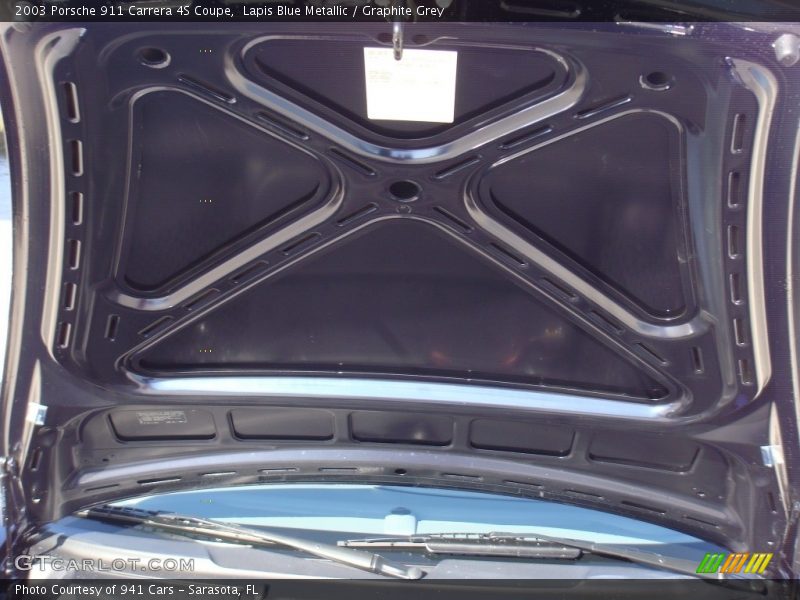 Lapis Blue Metallic / Graphite Grey 2003 Porsche 911 Carrera 4S Coupe