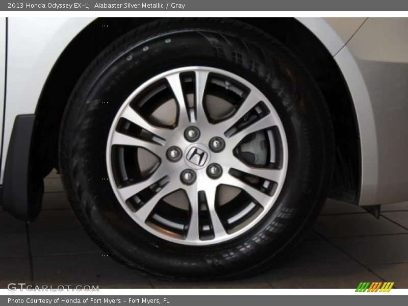 Alabaster Silver Metallic / Gray 2013 Honda Odyssey EX-L