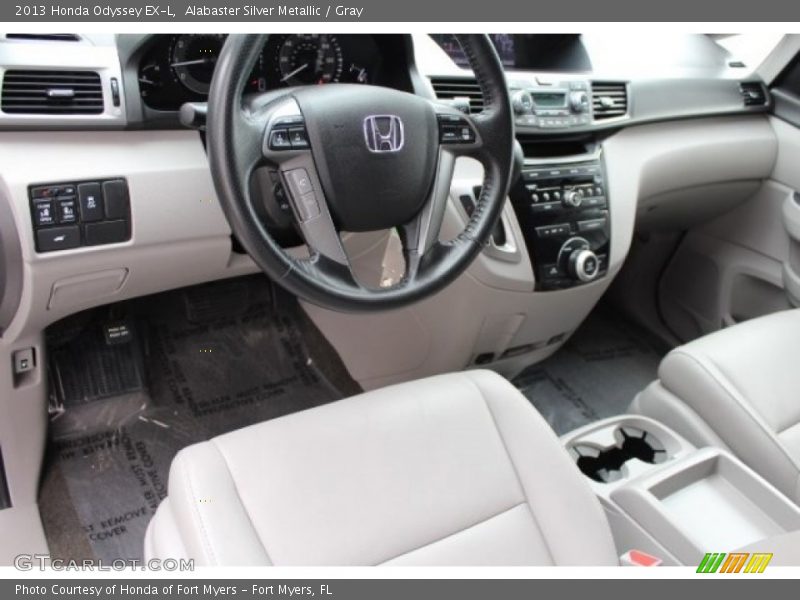 Alabaster Silver Metallic / Gray 2013 Honda Odyssey EX-L