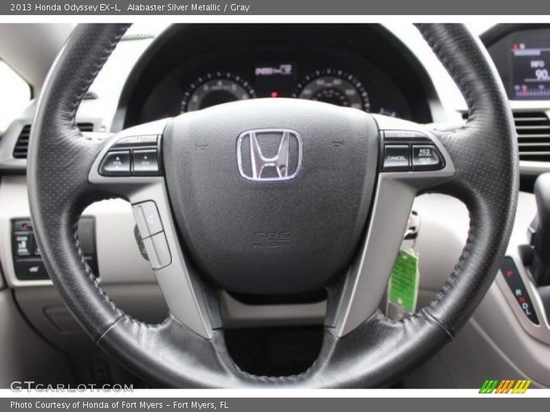 Alabaster Silver Metallic / Gray 2013 Honda Odyssey EX-L