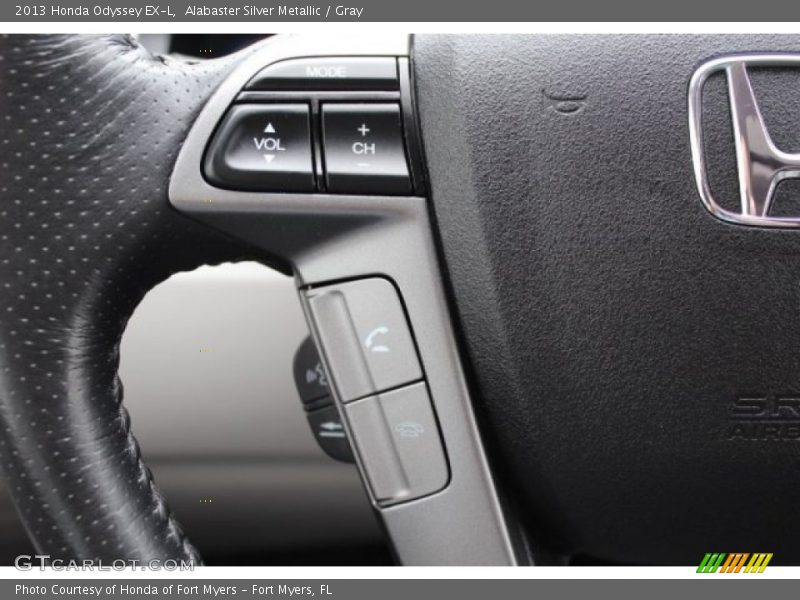 Alabaster Silver Metallic / Gray 2013 Honda Odyssey EX-L