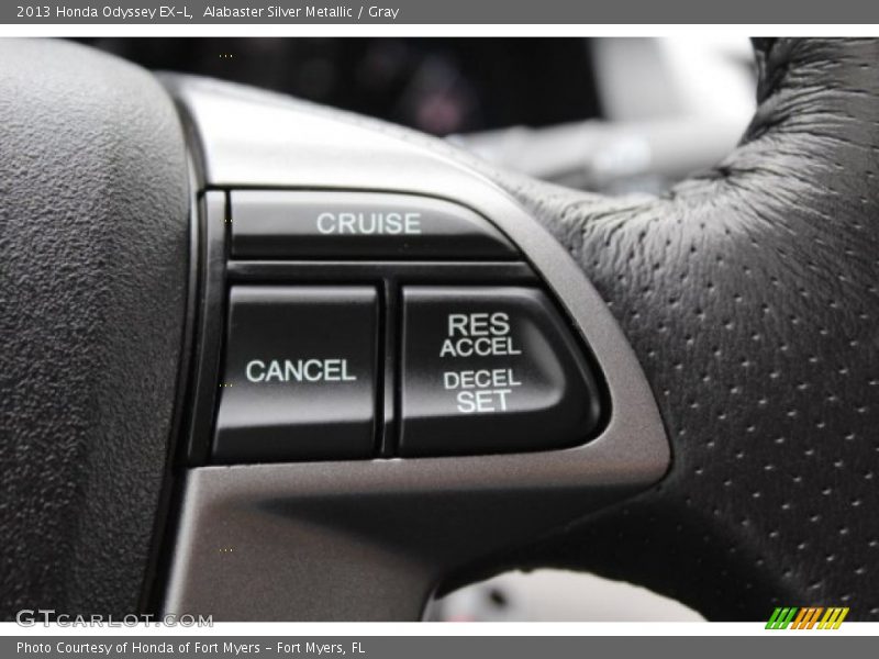 Alabaster Silver Metallic / Gray 2013 Honda Odyssey EX-L