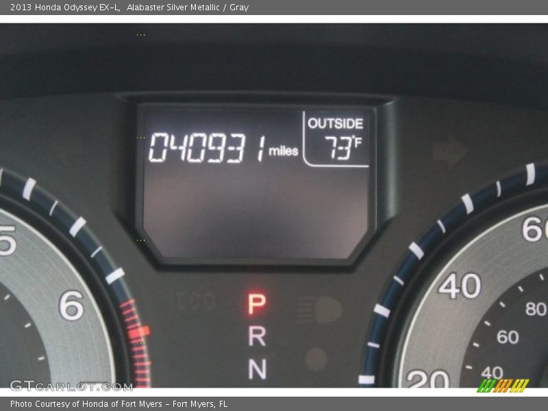 Alabaster Silver Metallic / Gray 2013 Honda Odyssey EX-L