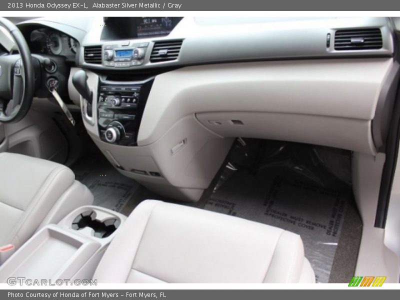 Alabaster Silver Metallic / Gray 2013 Honda Odyssey EX-L