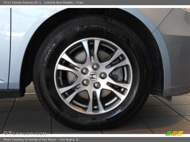 Celestial Blue Metallic / Gray 2013 Honda Odyssey EX-L