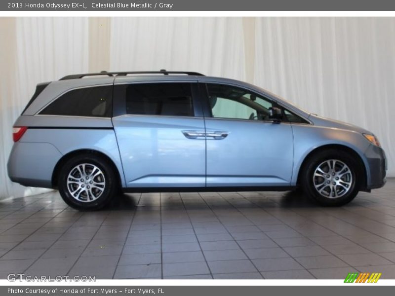 Celestial Blue Metallic / Gray 2013 Honda Odyssey EX-L