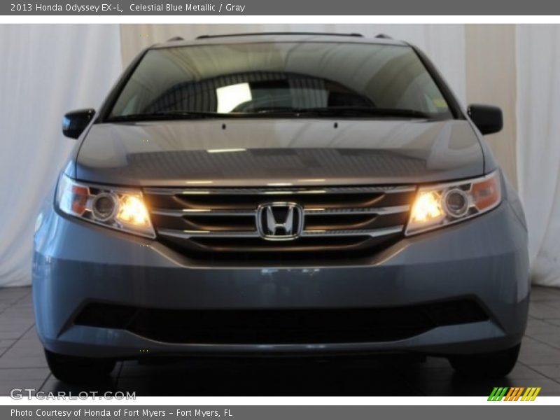 Celestial Blue Metallic / Gray 2013 Honda Odyssey EX-L