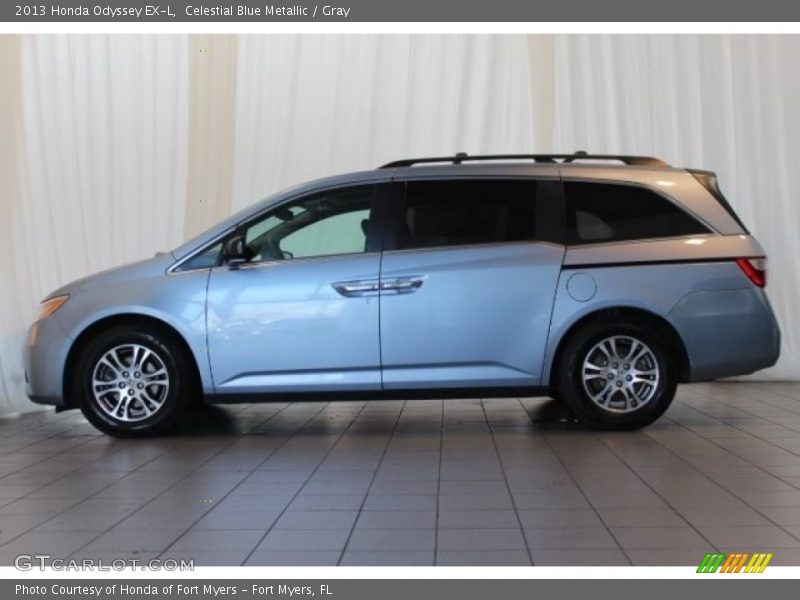 Celestial Blue Metallic / Gray 2013 Honda Odyssey EX-L