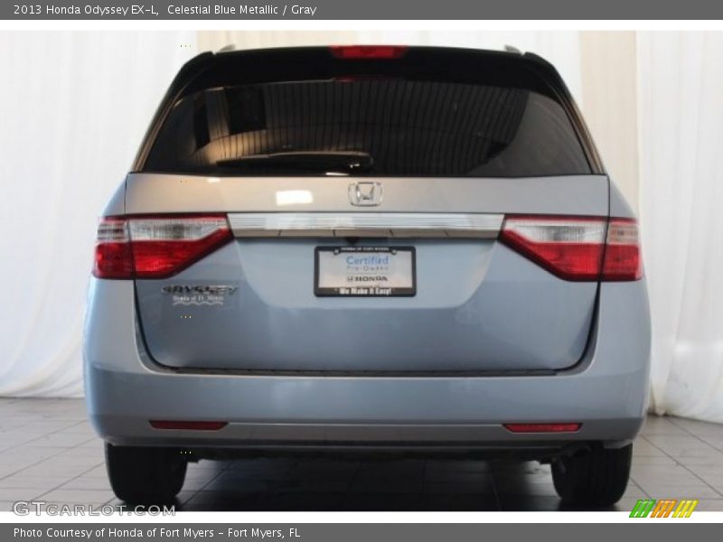 Celestial Blue Metallic / Gray 2013 Honda Odyssey EX-L