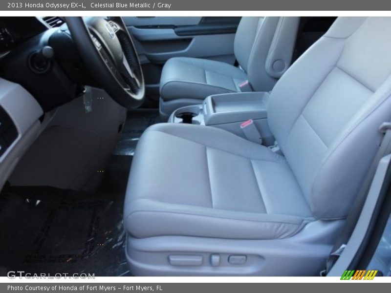 Celestial Blue Metallic / Gray 2013 Honda Odyssey EX-L