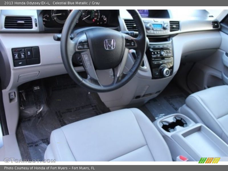 Celestial Blue Metallic / Gray 2013 Honda Odyssey EX-L