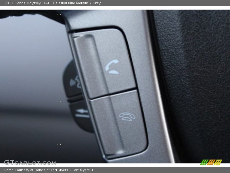 Celestial Blue Metallic / Gray 2013 Honda Odyssey EX-L
