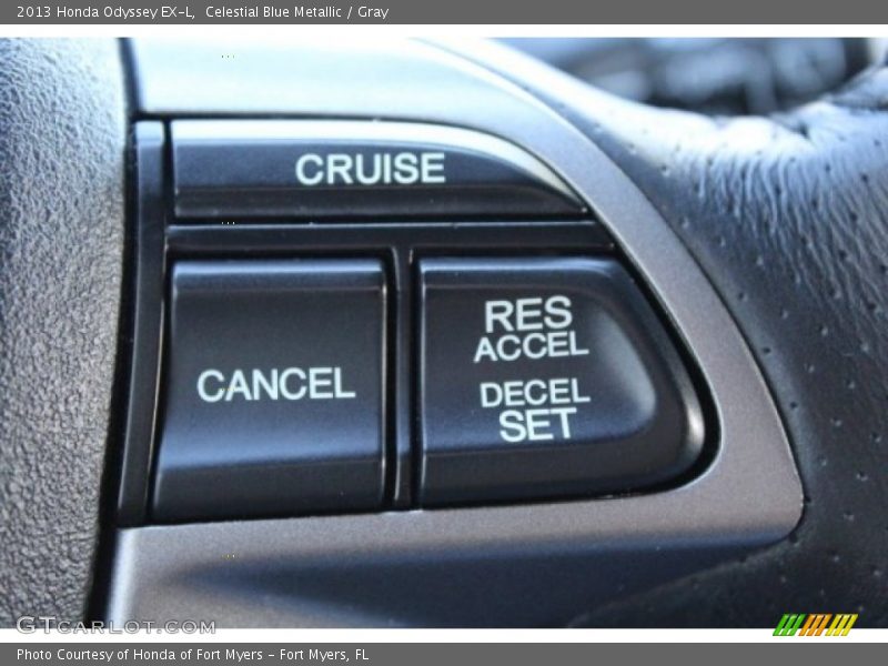 Celestial Blue Metallic / Gray 2013 Honda Odyssey EX-L