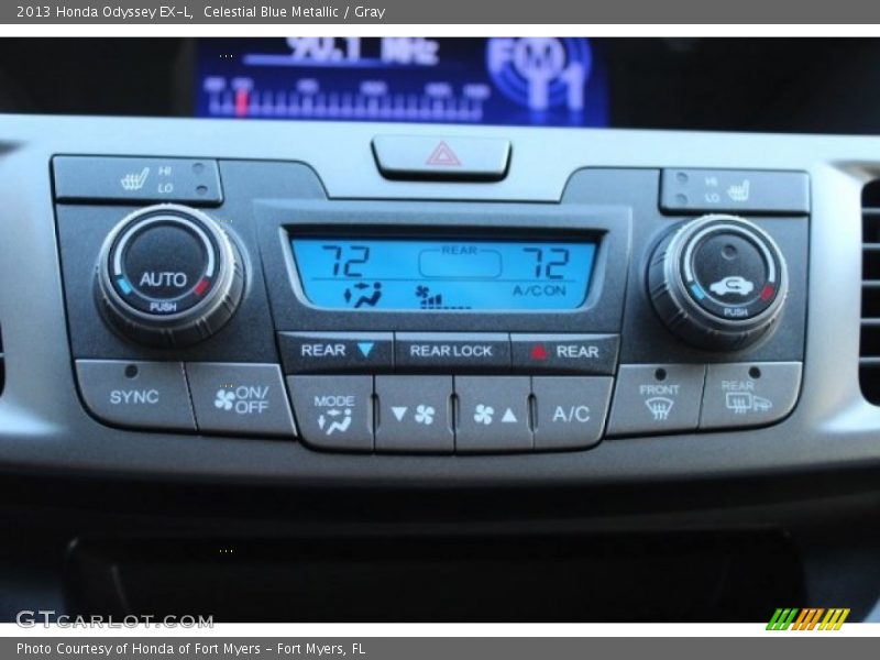 Celestial Blue Metallic / Gray 2013 Honda Odyssey EX-L
