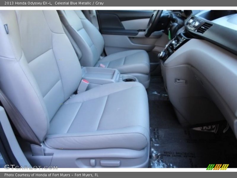 Celestial Blue Metallic / Gray 2013 Honda Odyssey EX-L