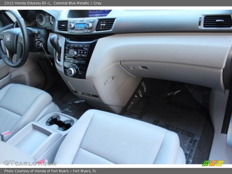 Celestial Blue Metallic / Gray 2013 Honda Odyssey EX-L