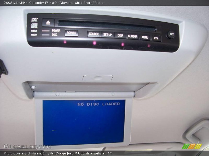Diamond White Pearl / Black 2008 Mitsubishi Outlander ES 4WD