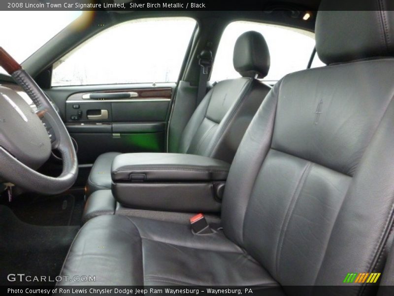 Silver Birch Metallic / Black 2008 Lincoln Town Car Signature Limited