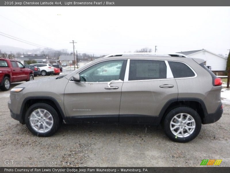 Light Brownstone Pearl / Black 2016 Jeep Cherokee Latitude 4x4