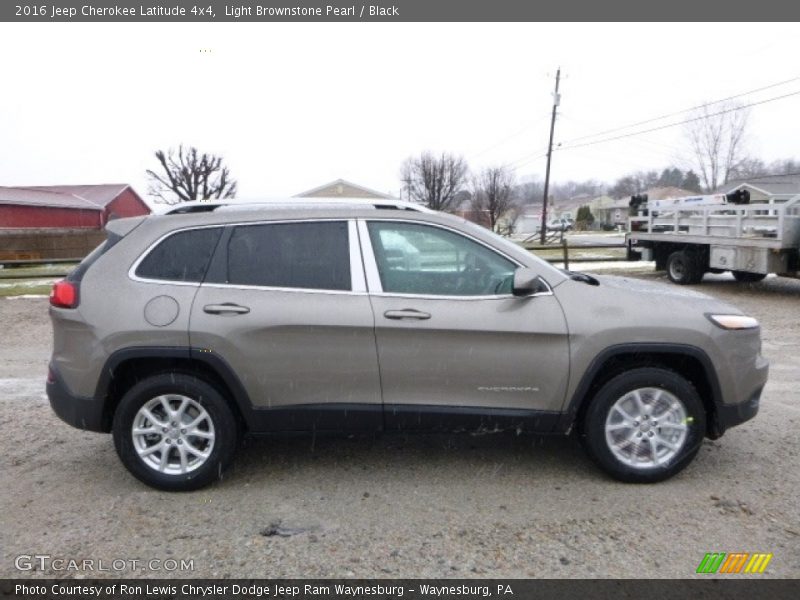 Light Brownstone Pearl / Black 2016 Jeep Cherokee Latitude 4x4
