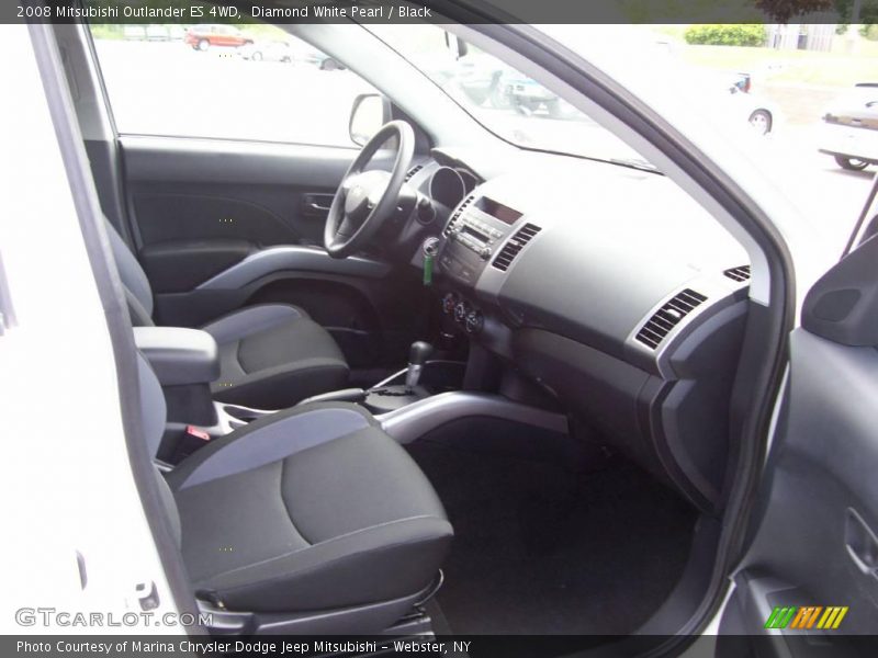 Diamond White Pearl / Black 2008 Mitsubishi Outlander ES 4WD