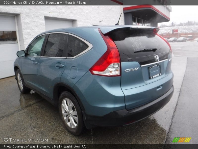 Mountain Air Metallic / Beige 2014 Honda CR-V EX AWD