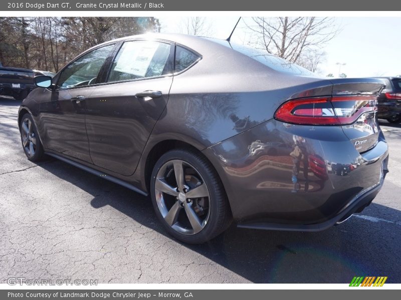 Granite Crystal Metallic / Black 2016 Dodge Dart GT