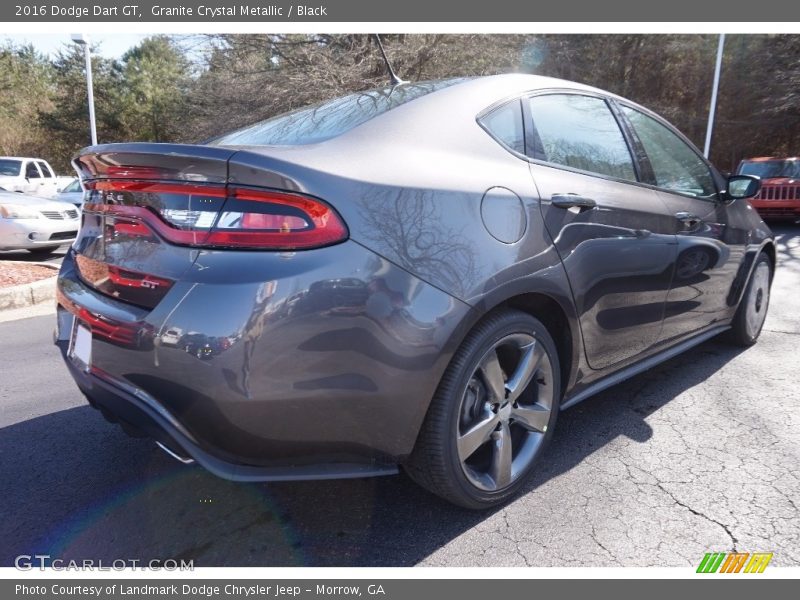 Granite Crystal Metallic / Black 2016 Dodge Dart GT