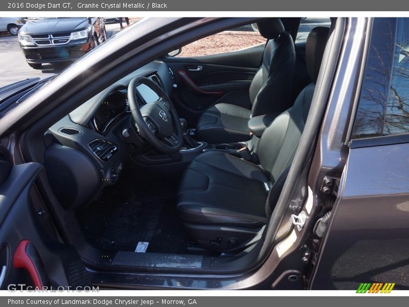 Granite Crystal Metallic / Black 2016 Dodge Dart GT