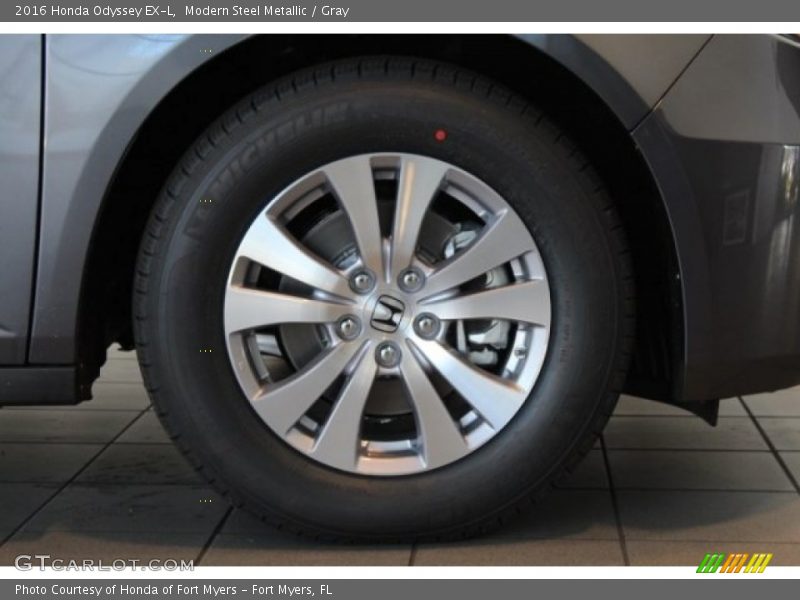 Modern Steel Metallic / Gray 2016 Honda Odyssey EX-L