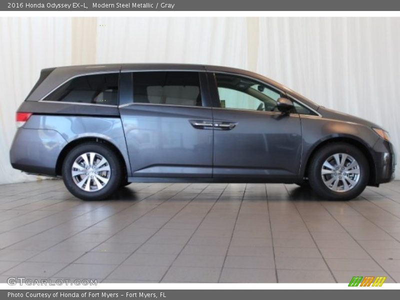 Modern Steel Metallic / Gray 2016 Honda Odyssey EX-L