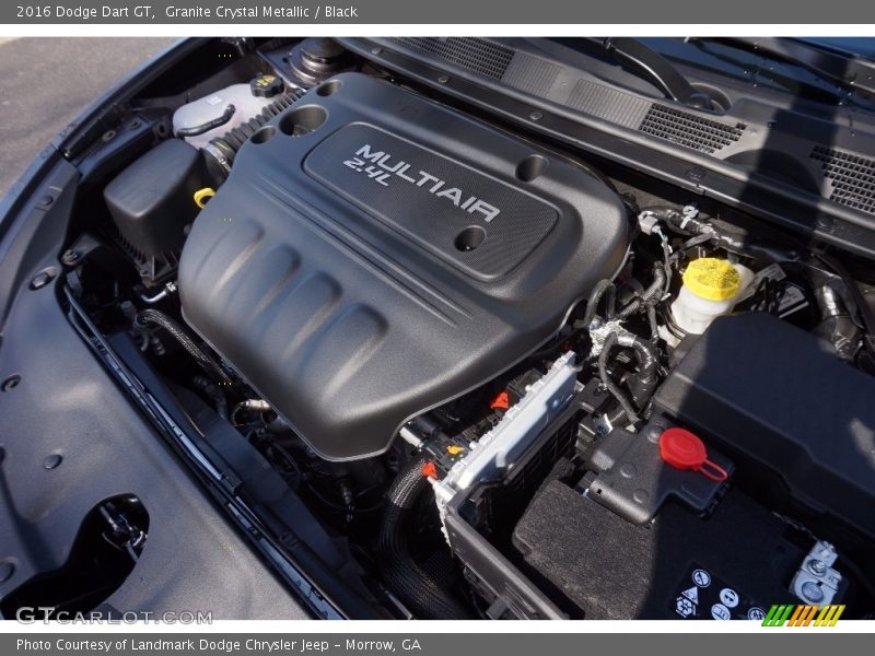 Granite Crystal Metallic / Black 2016 Dodge Dart GT