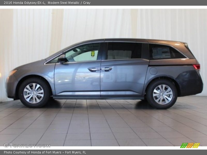 Modern Steel Metallic / Gray 2016 Honda Odyssey EX-L