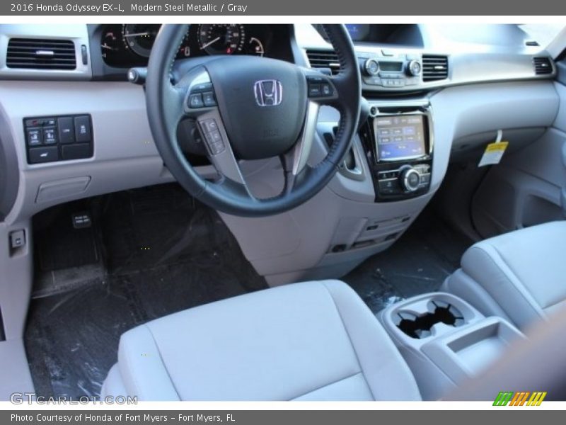 Modern Steel Metallic / Gray 2016 Honda Odyssey EX-L