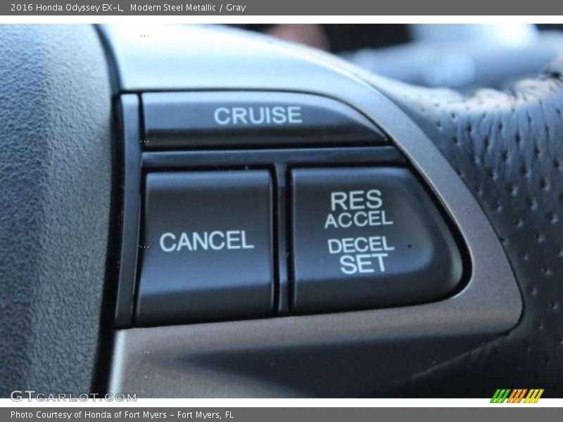 Modern Steel Metallic / Gray 2016 Honda Odyssey EX-L