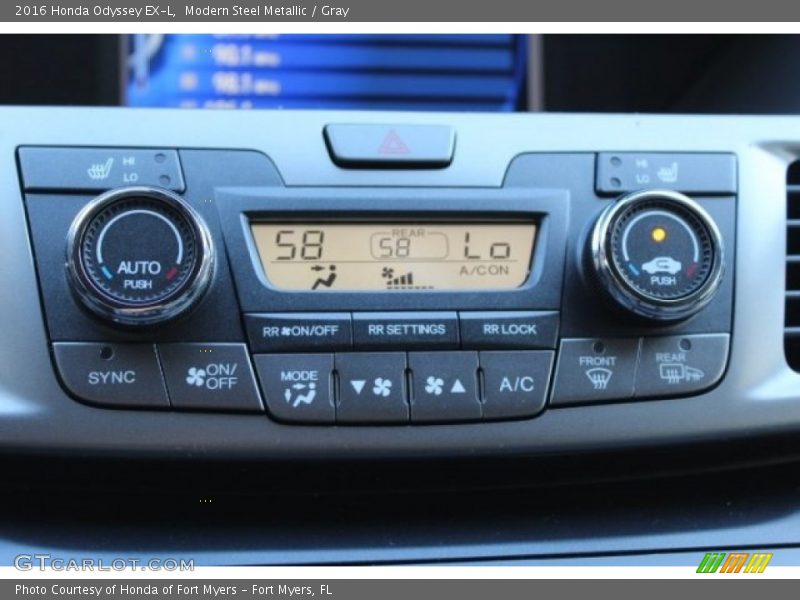 Modern Steel Metallic / Gray 2016 Honda Odyssey EX-L