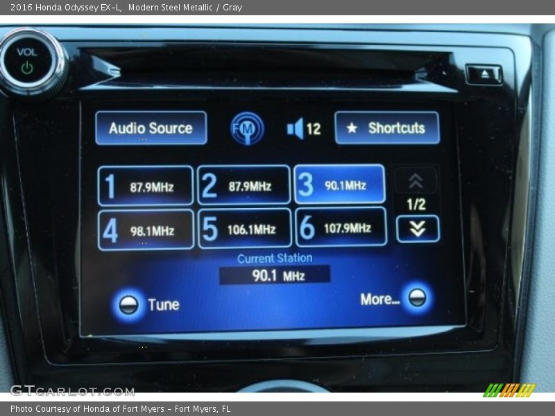 Modern Steel Metallic / Gray 2016 Honda Odyssey EX-L