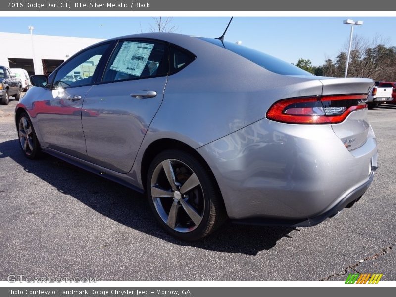 Billet Silver Metallic / Black 2016 Dodge Dart GT