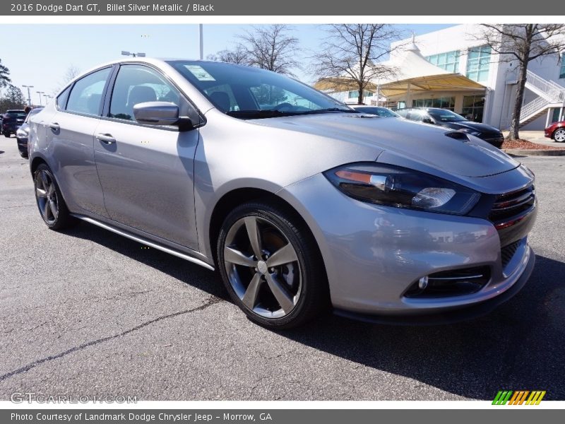 Billet Silver Metallic / Black 2016 Dodge Dart GT