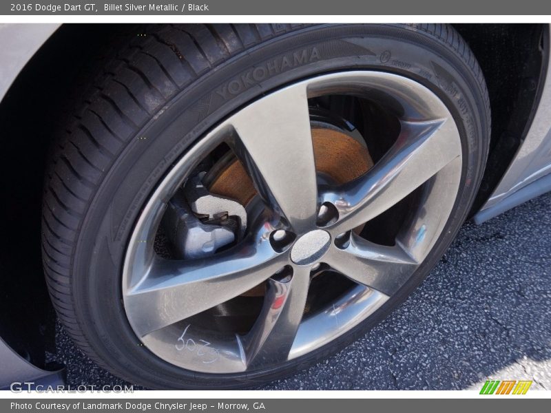 Billet Silver Metallic / Black 2016 Dodge Dart GT
