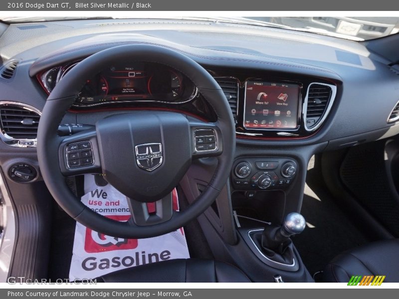 Billet Silver Metallic / Black 2016 Dodge Dart GT