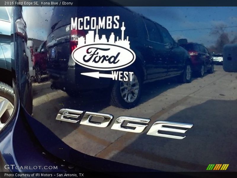Kona Blue / Ebony 2016 Ford Edge SE
