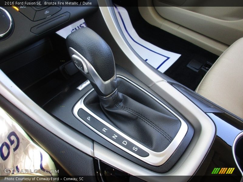 Bronze Fire Metallic / Dune 2016 Ford Fusion SE
