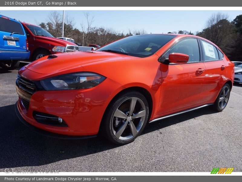 Go Mango / Black 2016 Dodge Dart GT