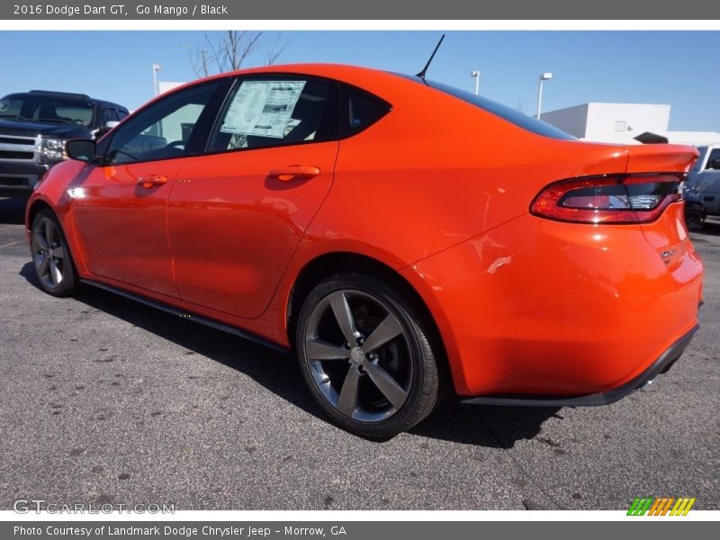Go Mango / Black 2016 Dodge Dart GT