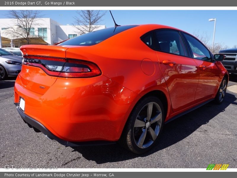 Go Mango / Black 2016 Dodge Dart GT