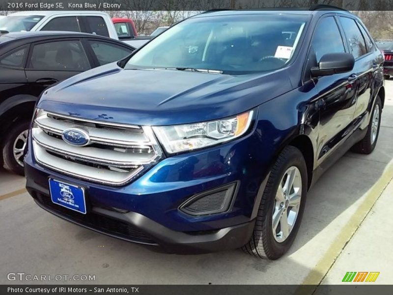 Kona Blue / Ebony 2016 Ford Edge SE